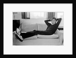 Cliff Richard during a recording session by Anonymous