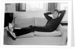 Cliff Richard during a recording session by Anonymous