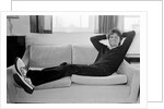 Cliff Richard during a recording session by Anonymous
