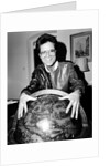 Cliff Richard with a globe by Anonymous