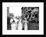 Navy cooks with Christmas puddings by Reg Lewis