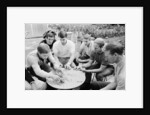 England players enjoy a game of cards at their base in Hendon during the 1966 World Cup tournament by Staff