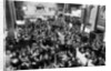 Busy scenes showing crowds of traders in a hurry at the London Stock Exchange by Reed
