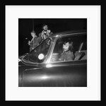 George Best arriving at Wilmslow station in his Jaguar to meet Carolyn Moore by Staff