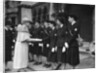 Queen Mary with American red cross women in Bristol during the Second World War by Anonymous