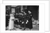 Queen Mary with American red cross women in Bristol during the Second World War by Anonymous