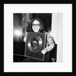 Nana Mouskouri presented with a gold disc by Maurice Kaye