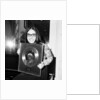 Nana Mouskouri presented with a gold disc by Maurice Kaye