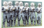 Extras dressed as Cybermen by Anonymous