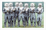 Extras dressed as Cybermen by Anonymous