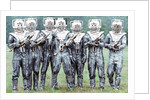 Extras dressed as Cybermen by Anonymous