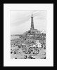 Blackpool Tower with people sitting on Blackpool Beach by Anonymous