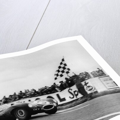 Ken Wharton in a Jaguar D Type, Rheims 12 Hours Race, France, 3rd July 1954 by Unknown