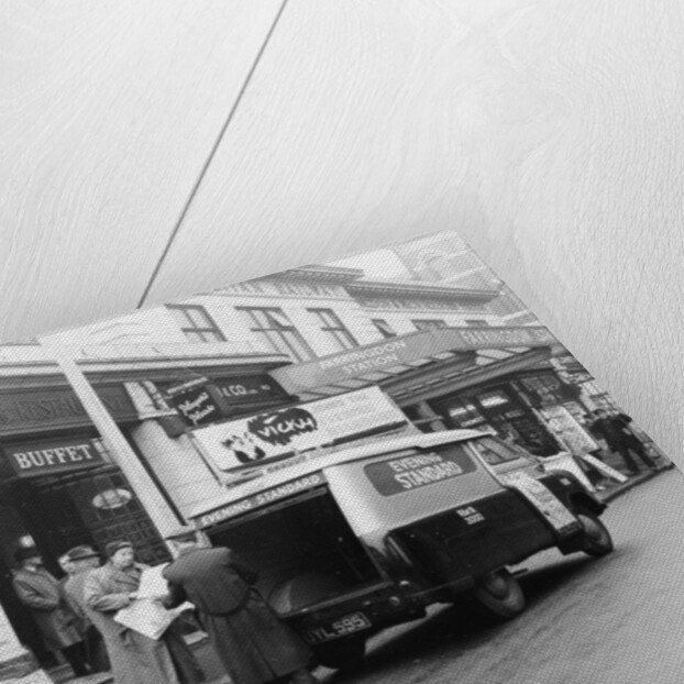 1958 Bedford CA van delivering the Evening Standard, London, 1958 by Unknown