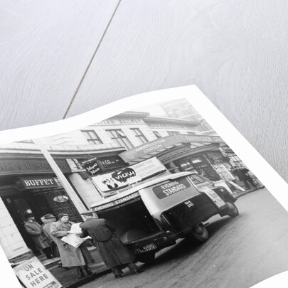 1958 Bedford CA van delivering the Evening Standard, London, 1958 by Unknown