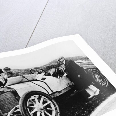 King Albert I of Belgium inspecting a car, c1909-c1913 by Unknown