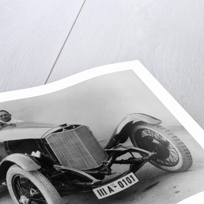 Alfred Neubauer behind the wheel of a 2-litre Daimler, Targa Florio, 1924 by Unknown
