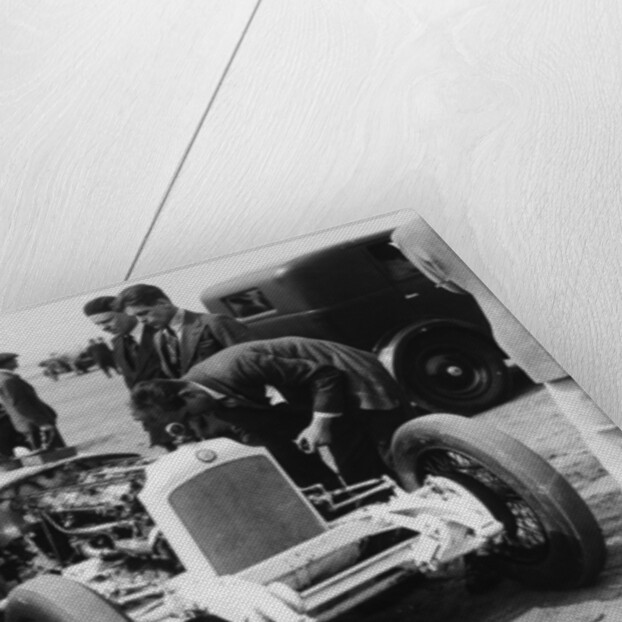 Raymond Mays with a Vauxhall Villiers TT, (1929?) by Unknown