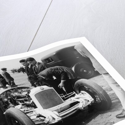 Raymond Mays with a Vauxhall Villiers TT, (1929?) by Unknown