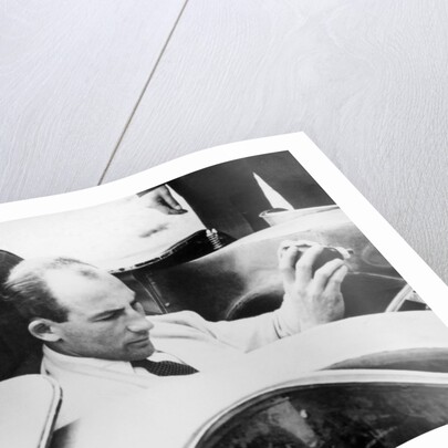 Stirling Moss in the MG EX181, 1957 by Unknown