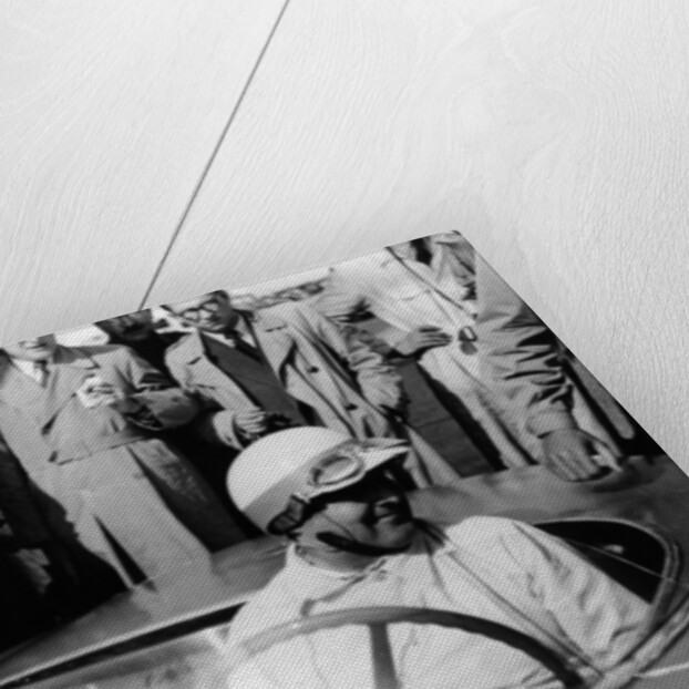 Hermann Lang in a Mercedes Benz 300 SL, Nurburgring 1000km, 1952 by Unknown