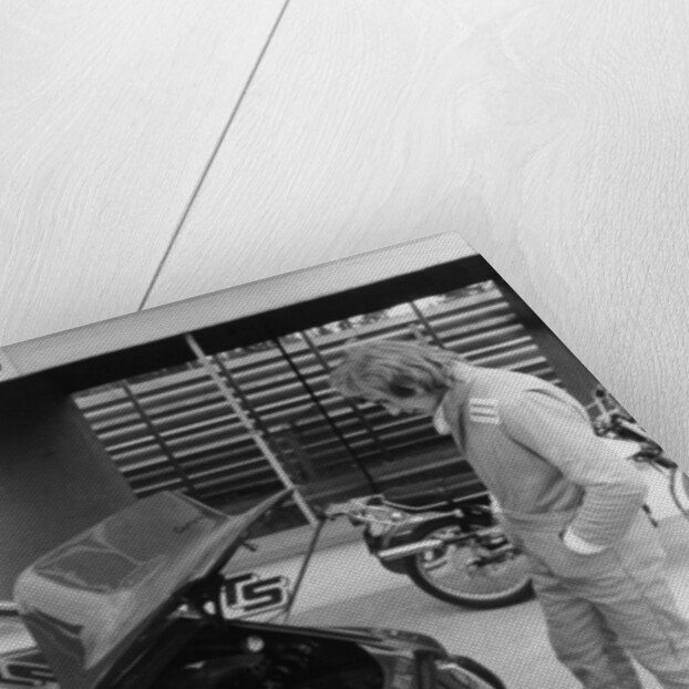 James Hunt with a Porsche, c1972-c1973 by Unknown