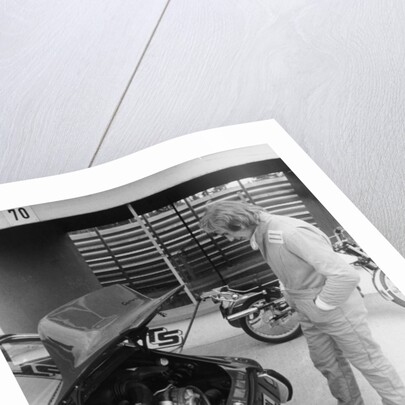 James Hunt with a Porsche, c1972-c1973 by Unknown