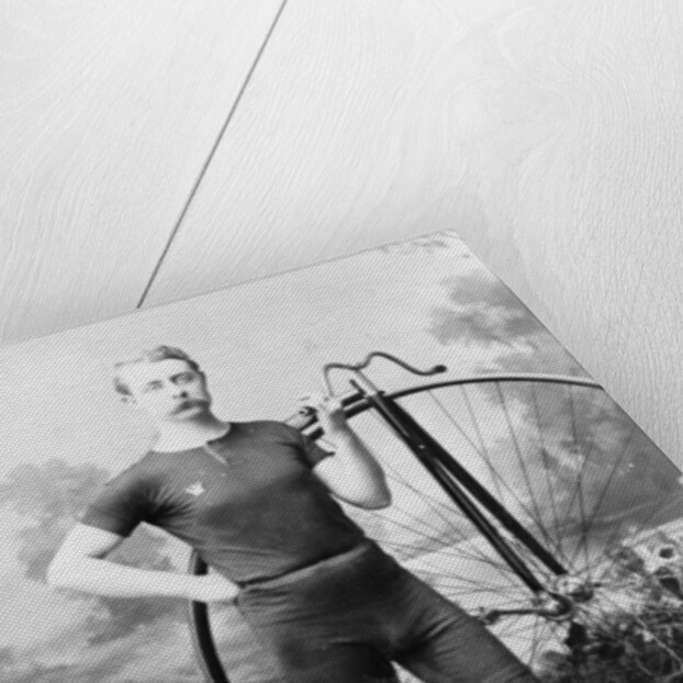 Ralph Clifton with a penny farthing, (c1895?) by Unknown