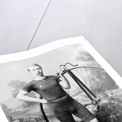 Ralph Clifton with a penny farthing, (c1895?) by Unknown