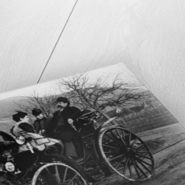 Karl Benz with his wife Bertha in a Benz-Viktoria, 1893 by Unknown