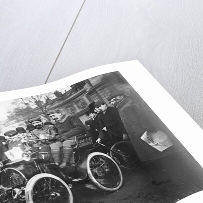 Louis Renault in the driver's seat of a Voiturette Renault 1¾ hp, 1899 by Unknown