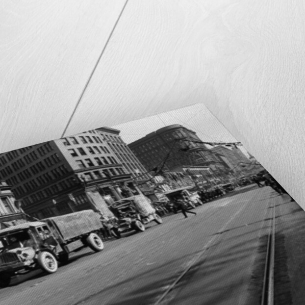 Trucks in Market Street, San Francisco, USA, c1922 by Unknown