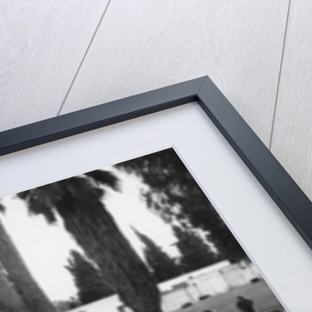 Cars on a flooded road in California, USA by Unknown