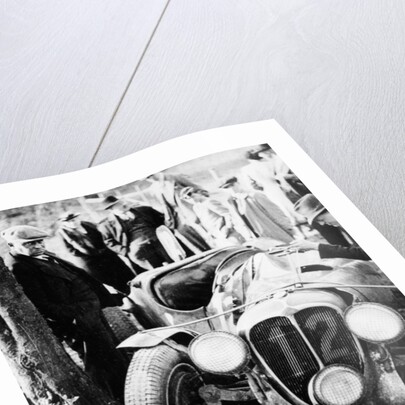 Crash of the Le Mans 24 Hours winner at Spa, Belgium, 1938 by Unknown