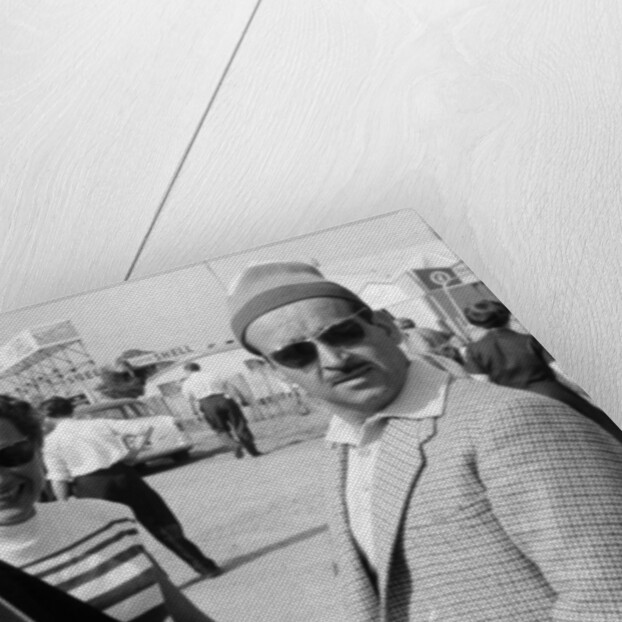 Pierre About with Maurice Trintignant by Unknown