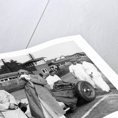 Von Brauchitsch with a 3 litre Mercedes Benz at the Donington Grand Prix, 1938 by Unknown