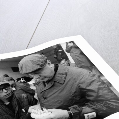 Honda technicians selecting the appropriate plugs by Unknown