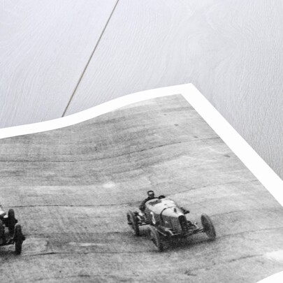 Itala and Sunbeam racing, Brooklands, Surrey, c1912-c1913 by Unknown