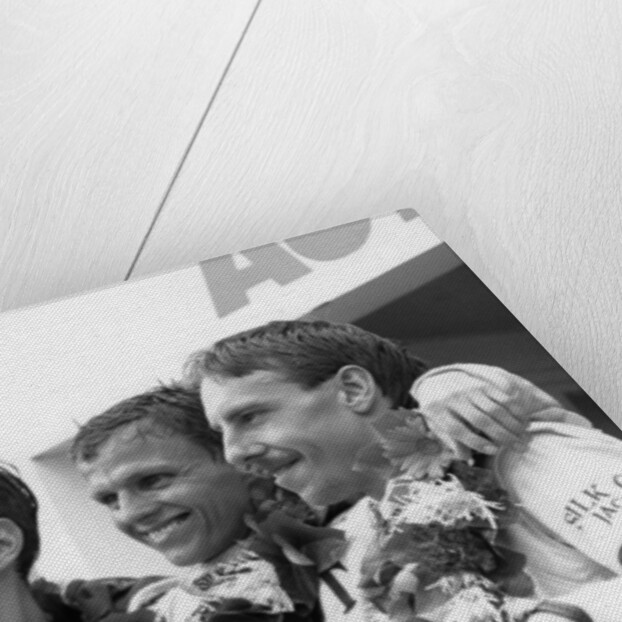 Drivers of the Jaguar which won the Le Mans 24 Hours, France, 1988 by Unknown