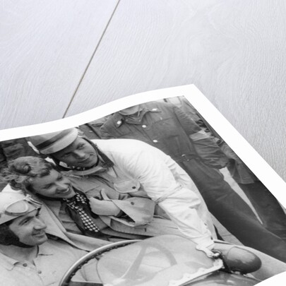 Alberto Ascari in a Ferrari by Anonymous