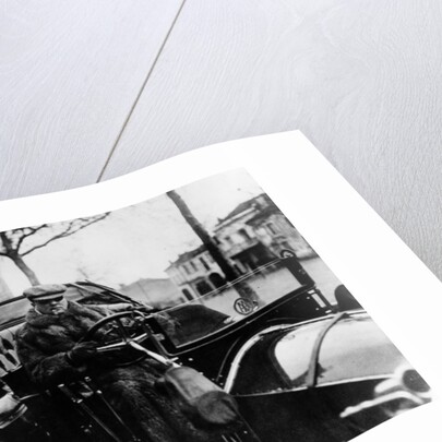 Lord Northcliffe at the wheel of a 1908 135 hp Mercedes, (c1908?) by Unknown