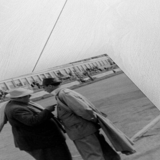 Alfred Neubauer making a point, c1954-c1955 by Unknown
