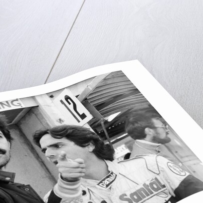 Gordon Murray and Nelson Piquet, European Grand Prix, Brands Hatch, Kent, 1983 by Unknown