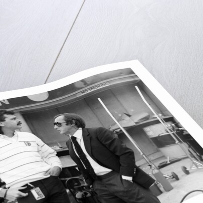 Gordon Murray (on the left) with Jackie Stewart, July 1984 by Unknown