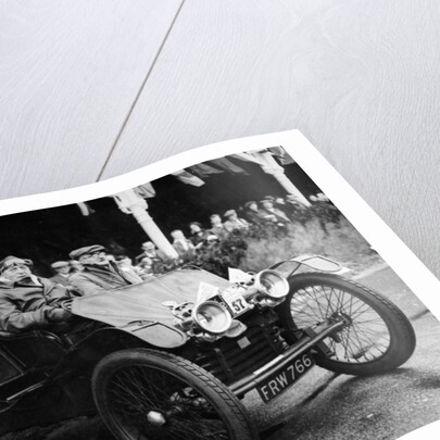 George Lanchester in a 1902 Lanchester, Brighton, East Sussex, 1952 by Unknown