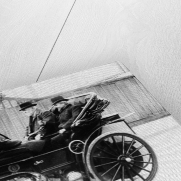 Gottlieb Daimler in an 1891 Canstatt Daimler, 1891 by Unknown