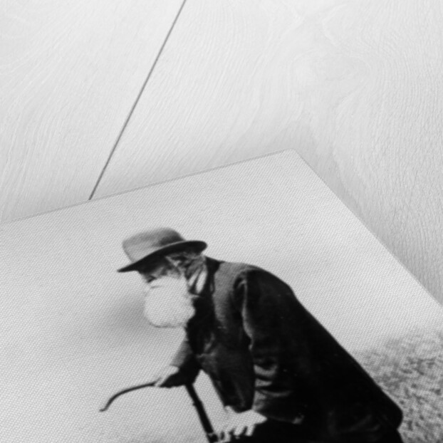 John Boyd Dunlop with bicycle, July 1918 by Unknown