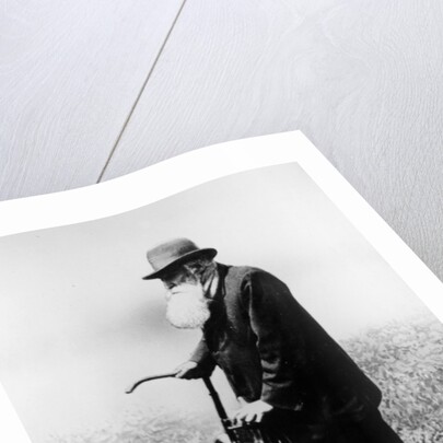 John Boyd Dunlop with bicycle, July 1918 by Unknown