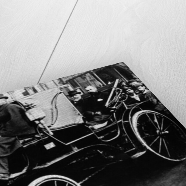 Gottlieb Daimler in a Canstatt Daimler, 1896 by Unknown