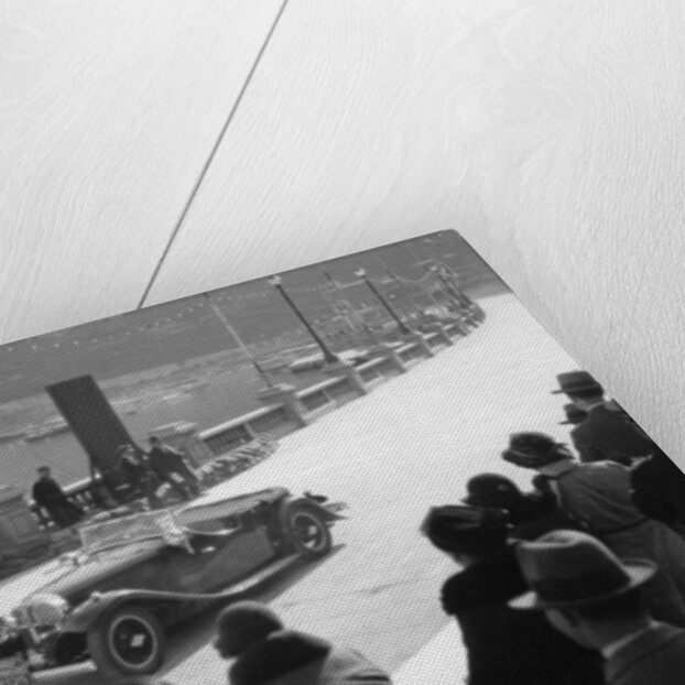 SH Light driving an SS1, at the Monte Carlo Rally, 1934 by Unknown